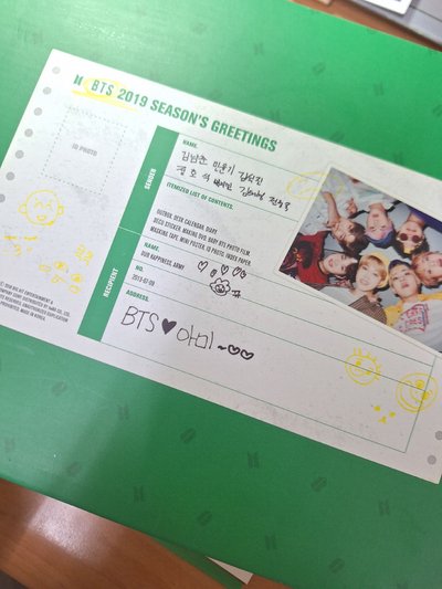 bts 19年曆 j hope紙框