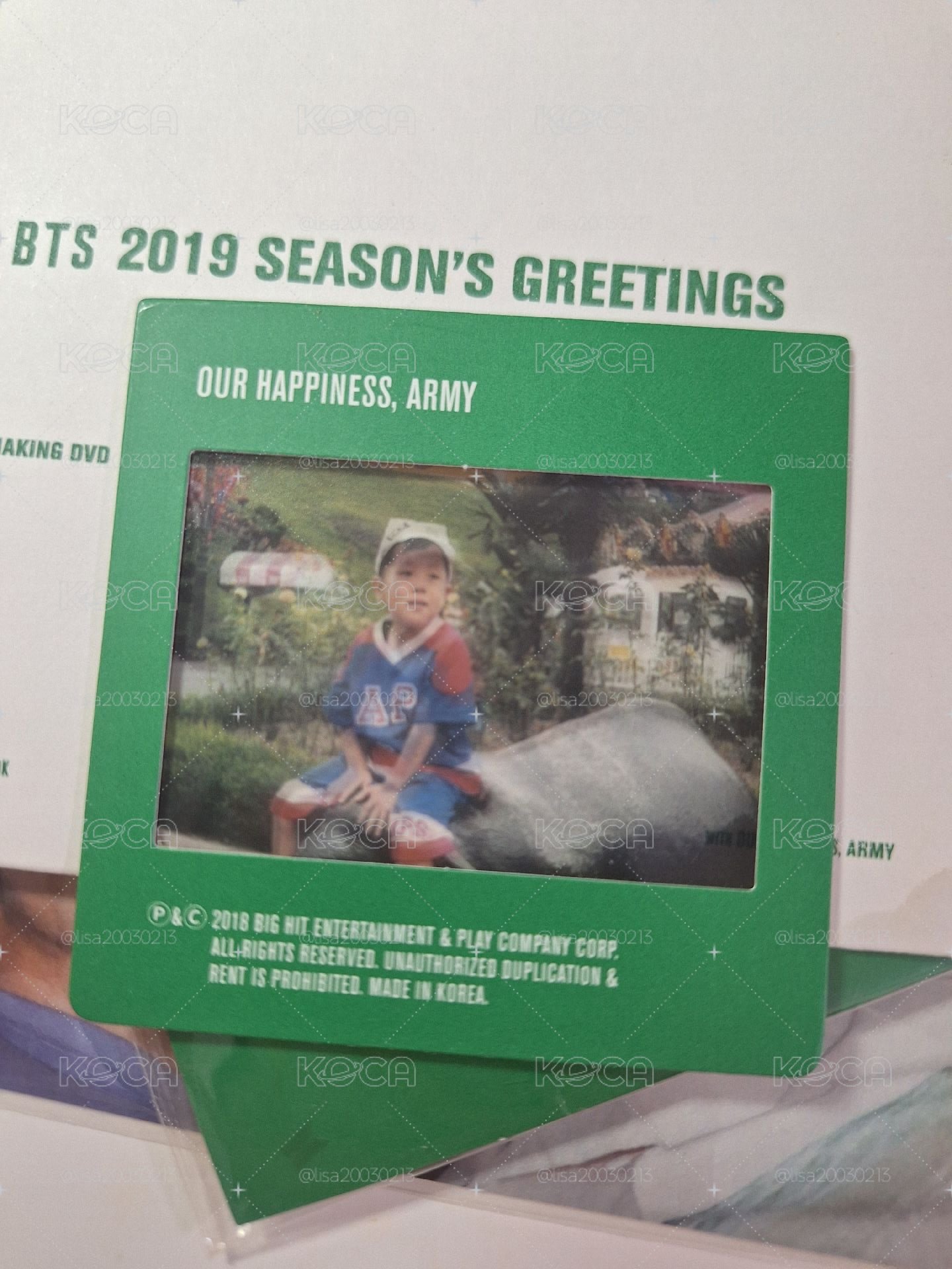 bts 19年曆 j hope紙框