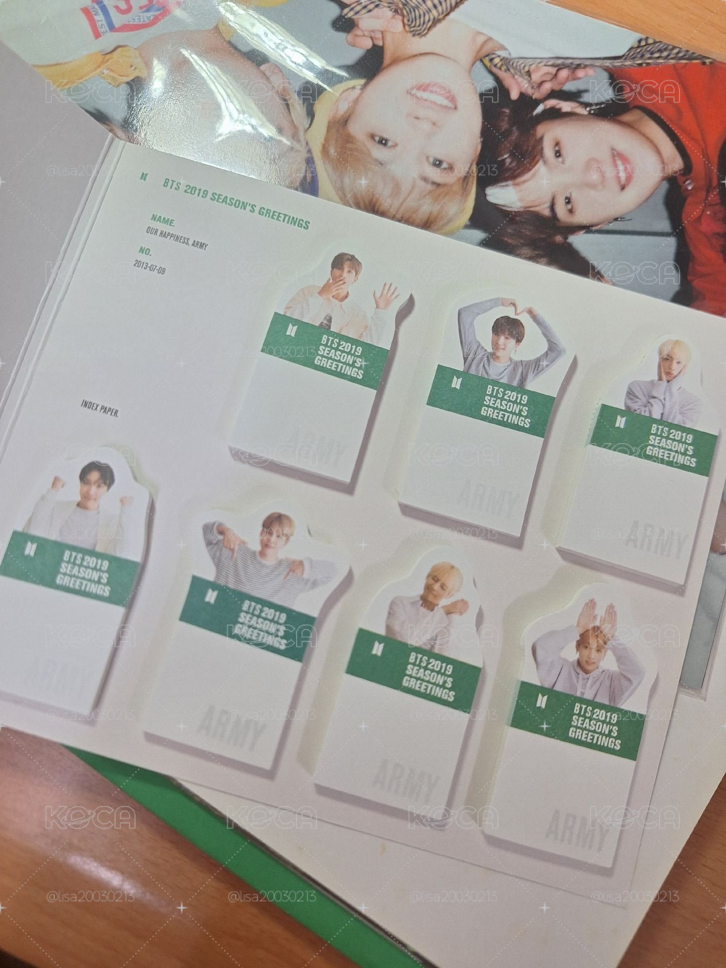 bts 19年曆 j hope紙框