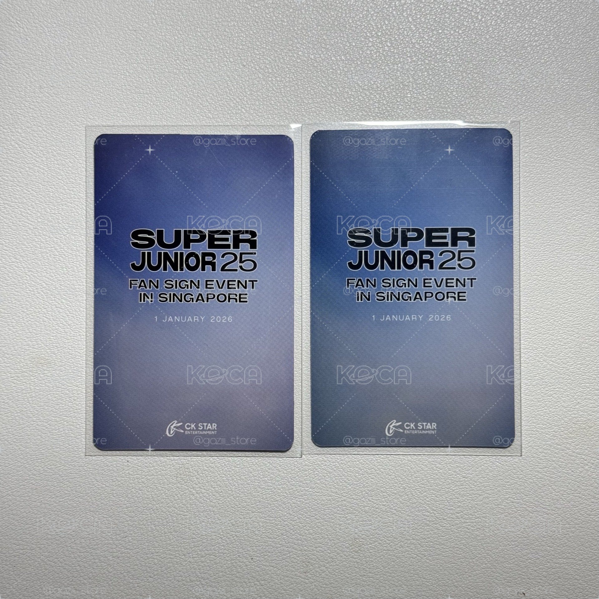 SUPER JUNIOR 25 新加坡簽售特典 大巨蛋卡面
