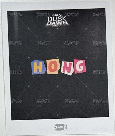 LYKN DUSK & DAWN CONCERT 迷你照片組 周邊卡 拍立得卡 背面