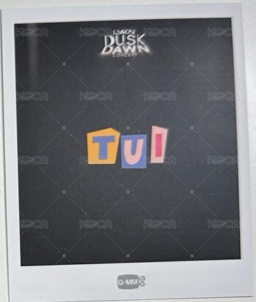 LYKN DUSK & DAWN CONCERT 迷你照片組 周邊卡 拍立得卡 背面
