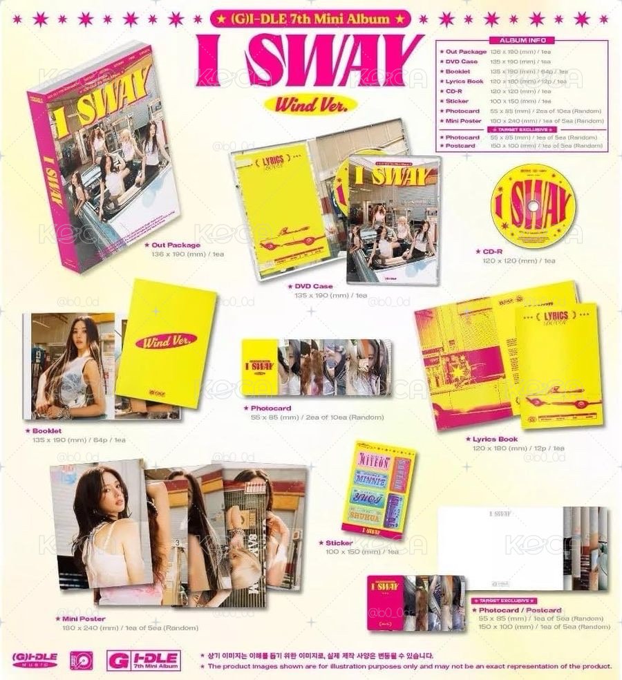 i-dle 迷你七輯《I SWAY》全新未拆封專輯 一般版 無特典