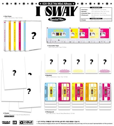 i-dle 迷你七輯《I SWAY》全新未拆封專輯 Special ver. 特別版 無特典 卡帶 可加購摺疊海報