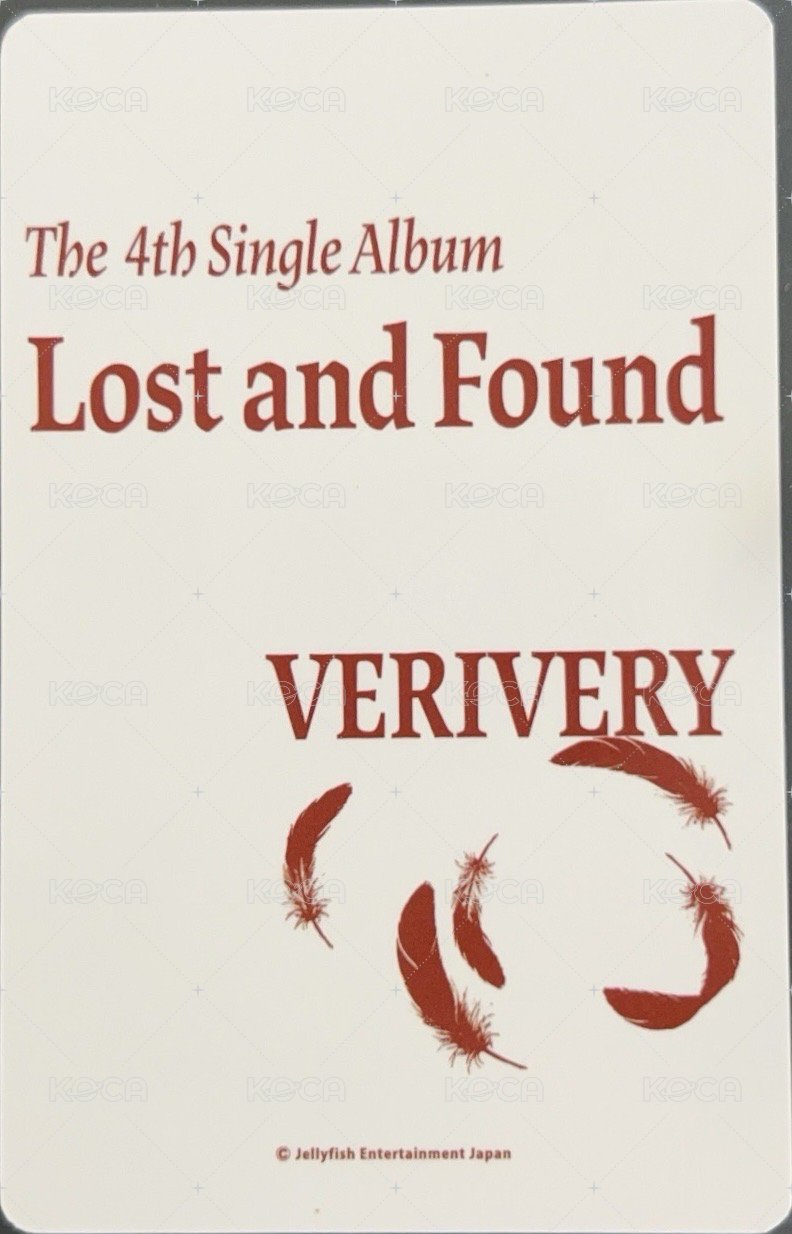 Lost and Found 入場卡 / 場限卡 VERRER JAPAN日會限定特典卡 背面