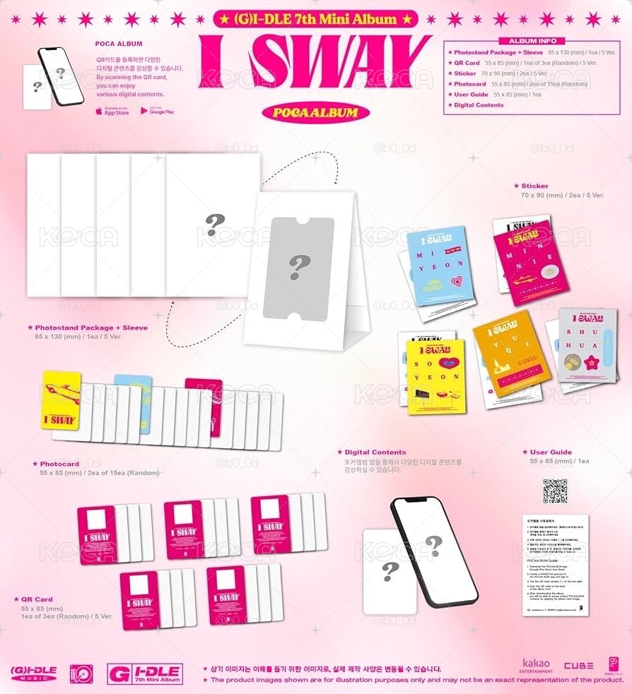 i-dle 迷你七輯《I SWAY》全新未拆封專輯 POCA版 無特典 電子專 數位專