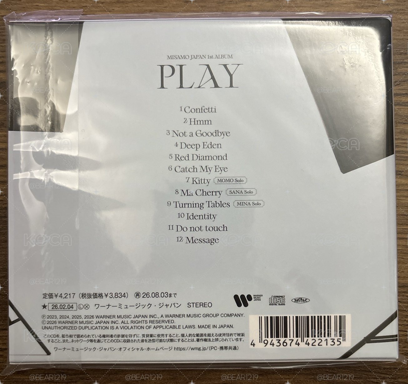 MISAMO 正規一輯 PLAY 空專