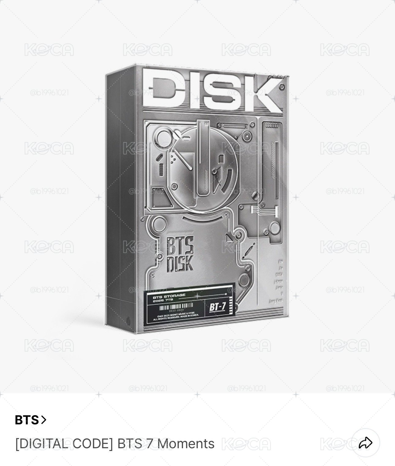 防彈少年團 BTS ' 7 Moments ' 回憶錄