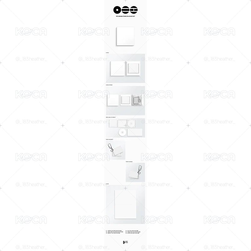 阿里郎美版限定 travel tag CD BOX SET