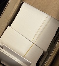 白色硬紙板十片