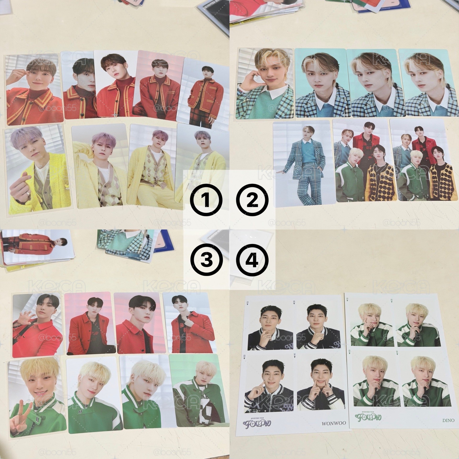 SEVENTEEN follow 卡包卡