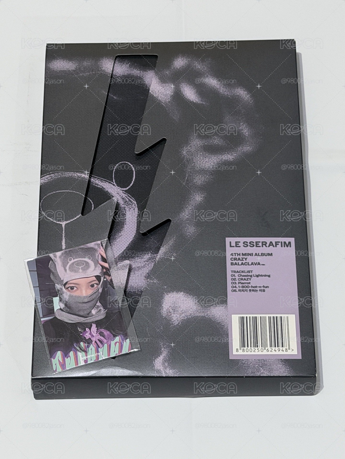 LE SSERAFIM CRAZY 熊熊頭套專輯 BALACLAVA VER. WVS 通路特典