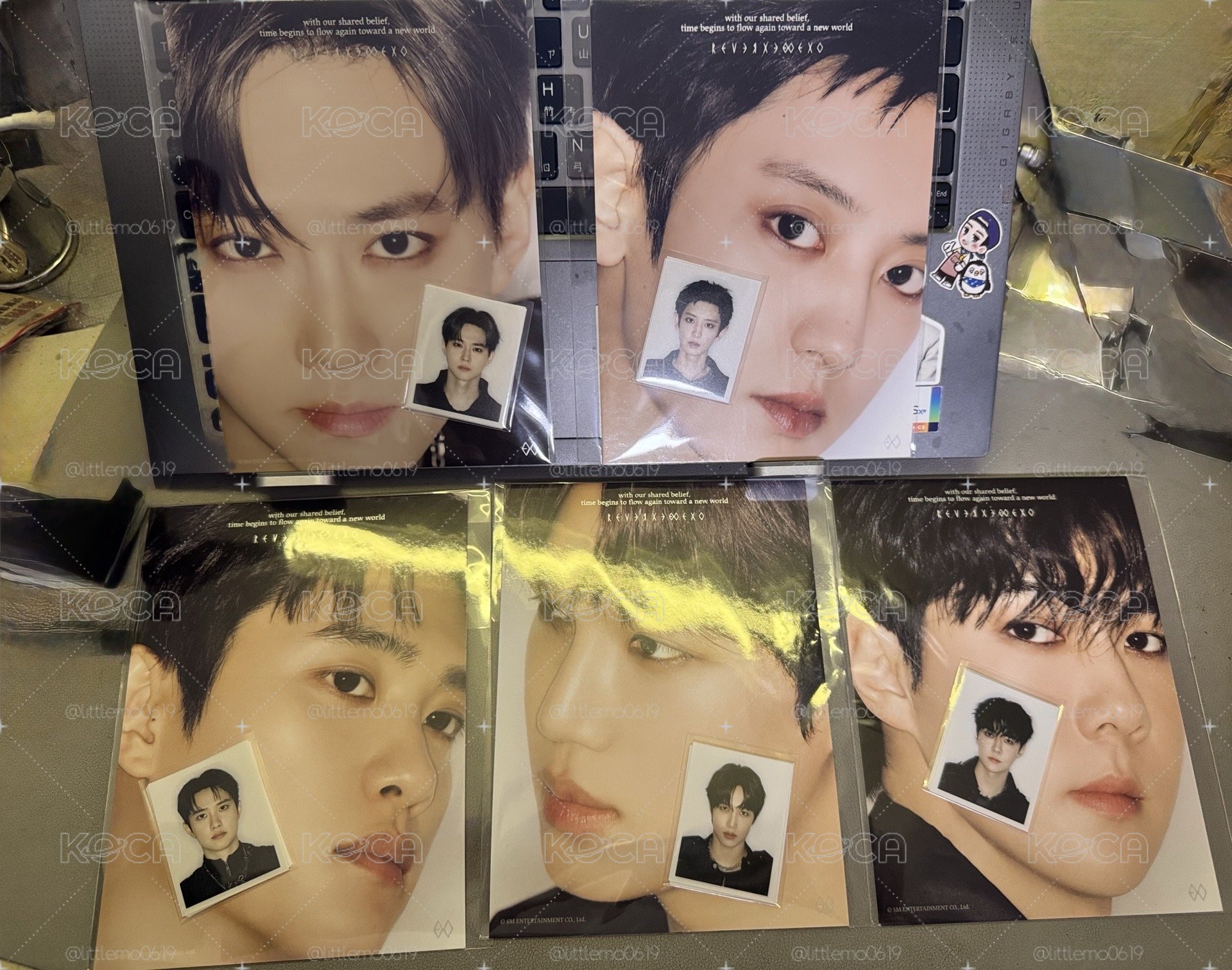 EXO 正八快閃店 證件照明信片組