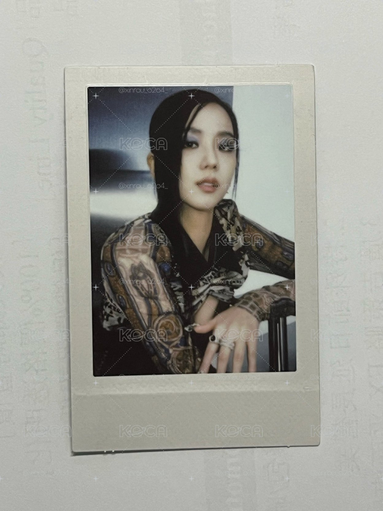 BORN PINK JISOO專輯卡 Gray ver.Pola A ver.