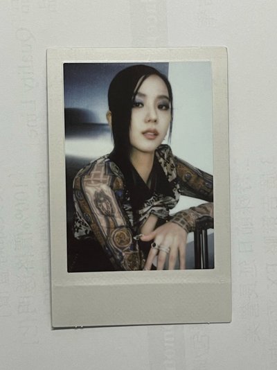 BORN PINK JISOO專輯卡 Gray ver.Pola A ver.