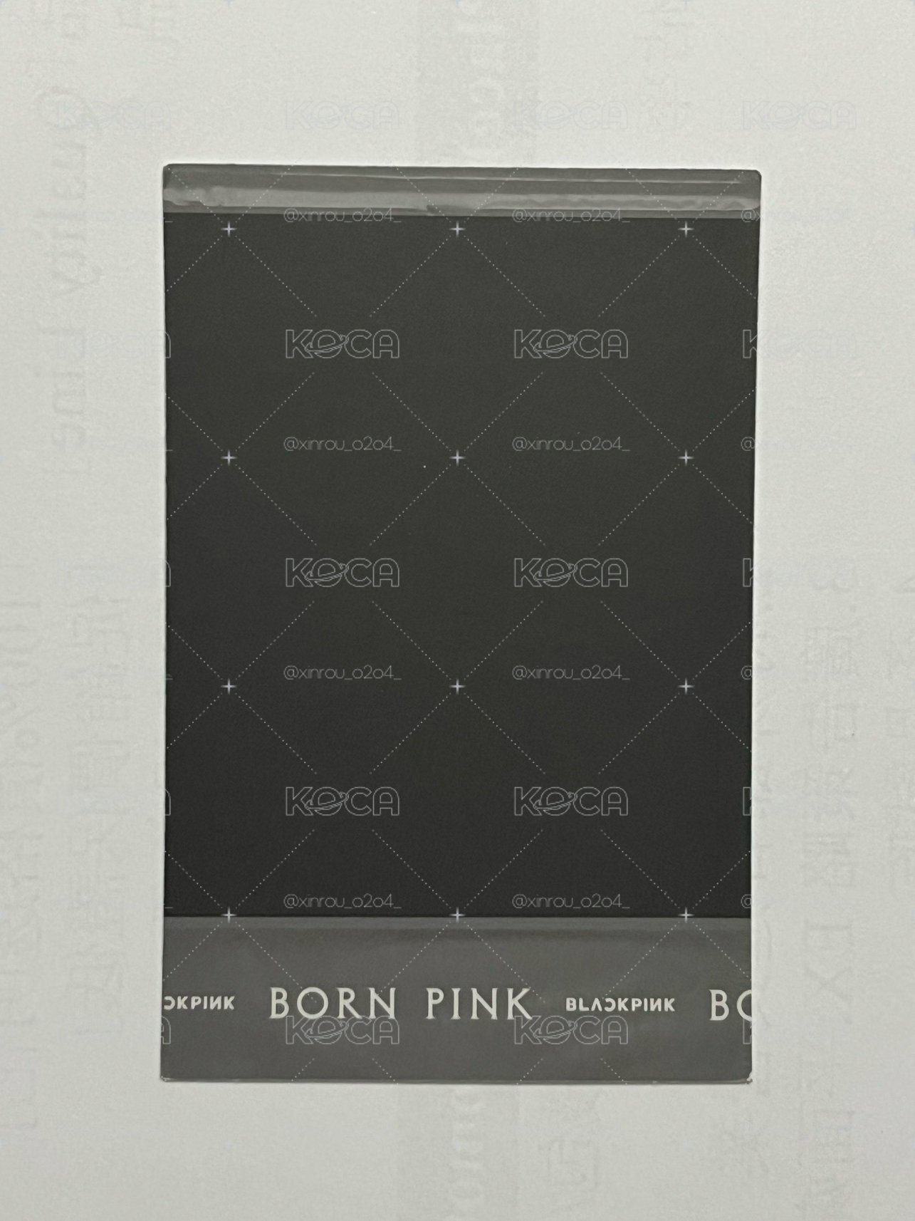 BORN PINK JISOO專輯卡 Gray ver.Pola A ver.