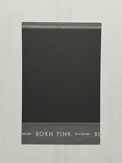 BORN PINK JISOO專輯卡 Gray ver.Pola A ver.