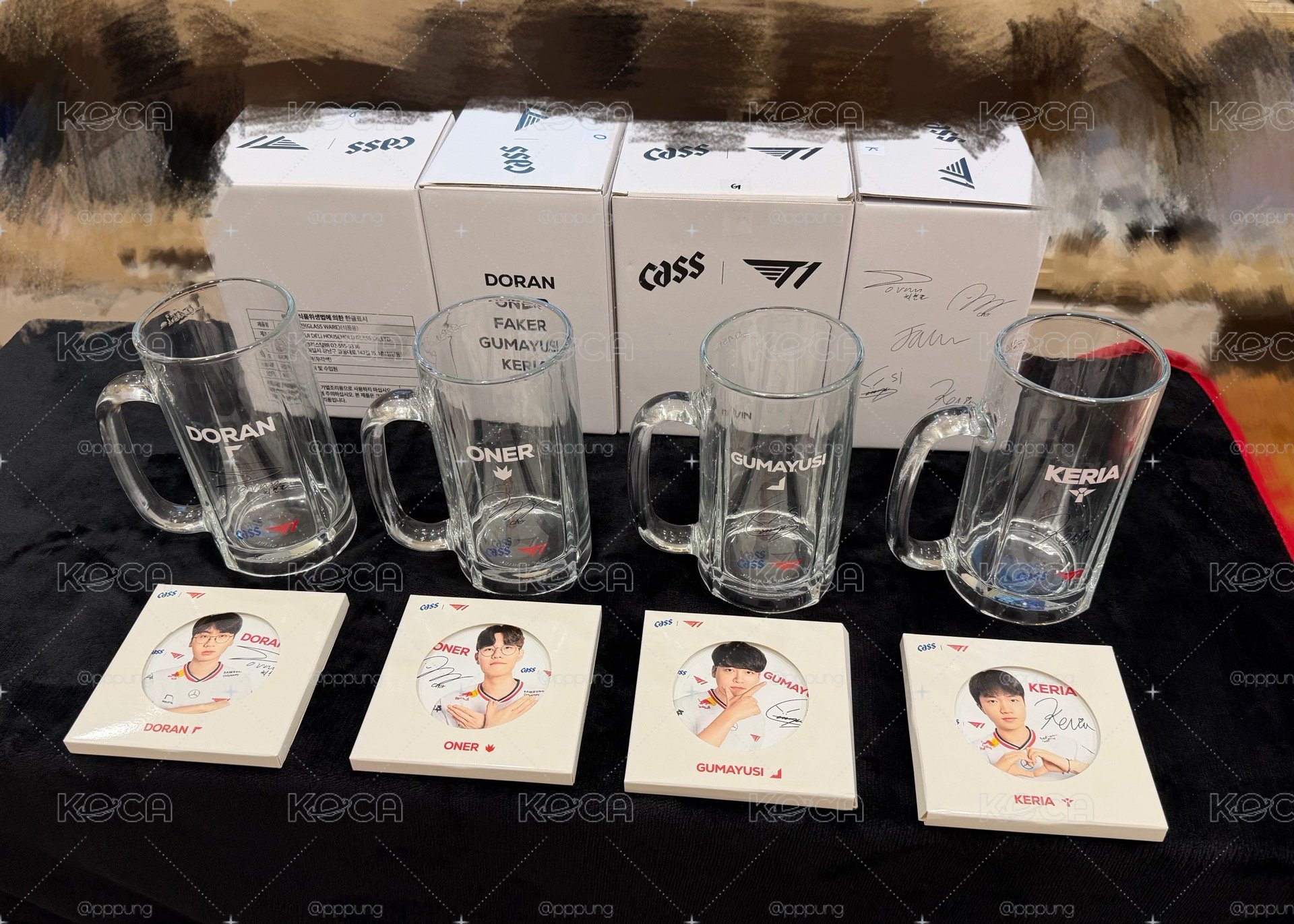 T1 Cass 1.0 啤酒杯及杯墊