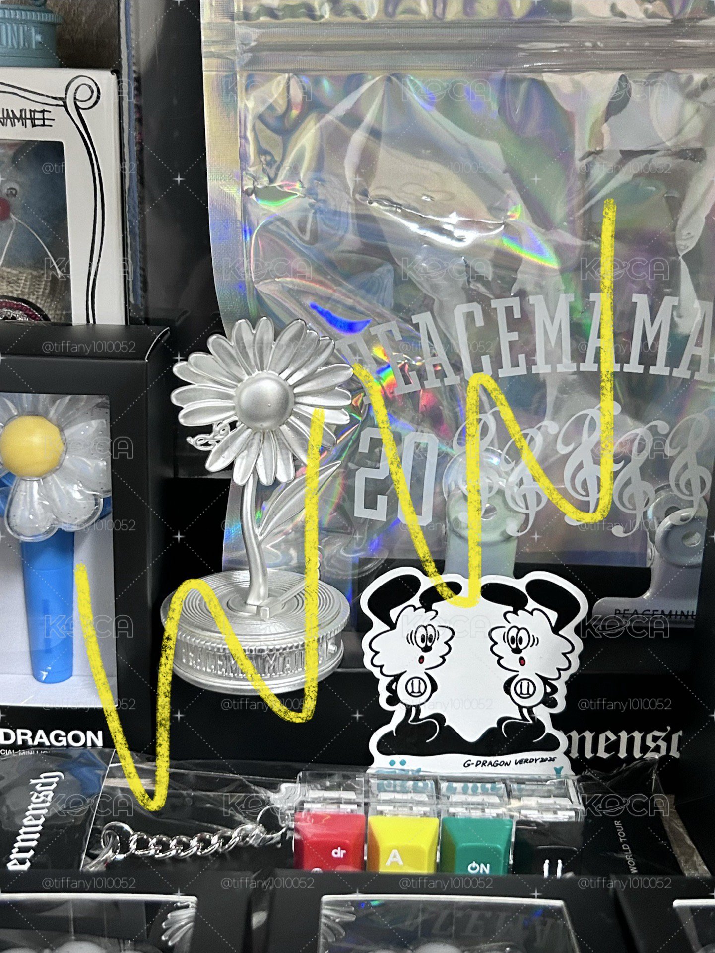 G-Dragon 2025 MAMA AWARDS 小花擺件 PEACEMAMAONE