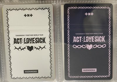 《兩張合售 贈特典卡》TXT 休寧 22巡迴DVD小卡