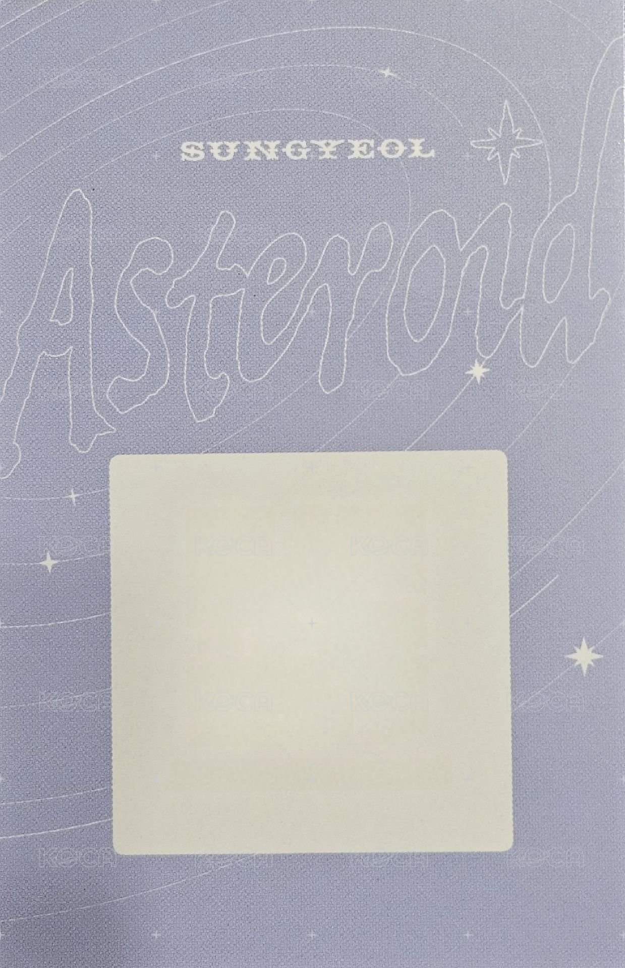 Asteroid 專輯卡 QR卡 背面