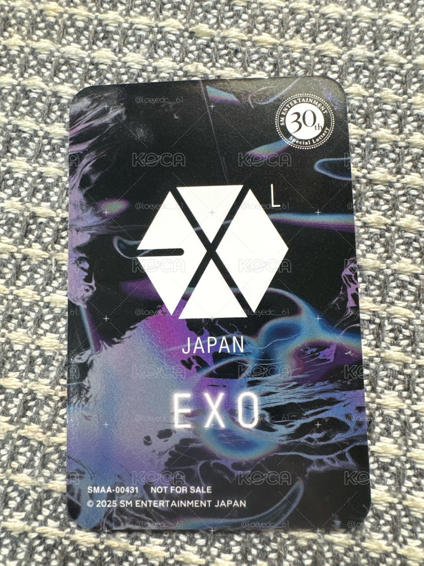 EXO SM30週年紀念 燦烈 小卡（現貨