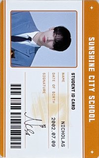 WE 專輯卡 學生證