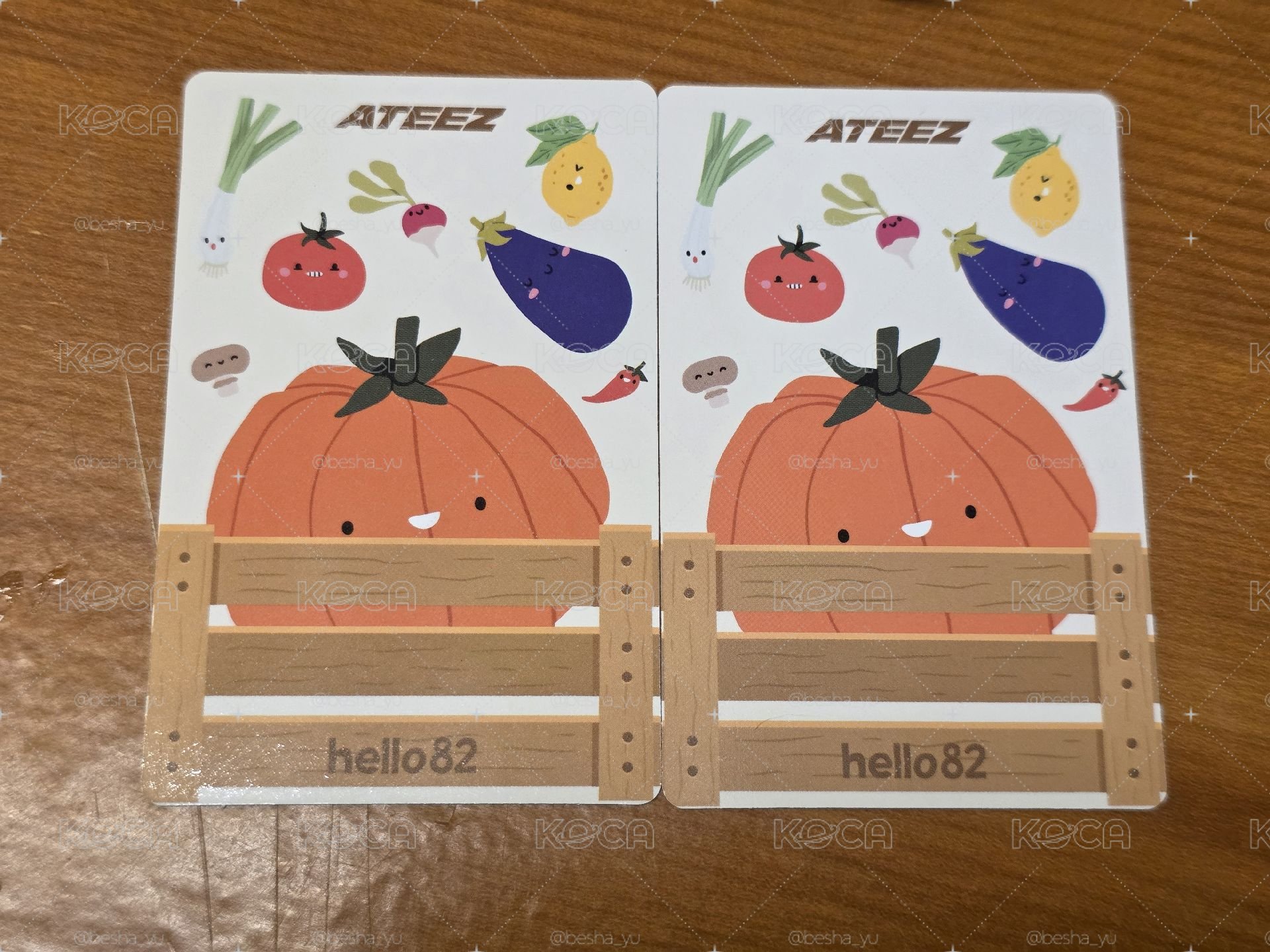成雙成對 大篤Hello82 Veggi特典卡