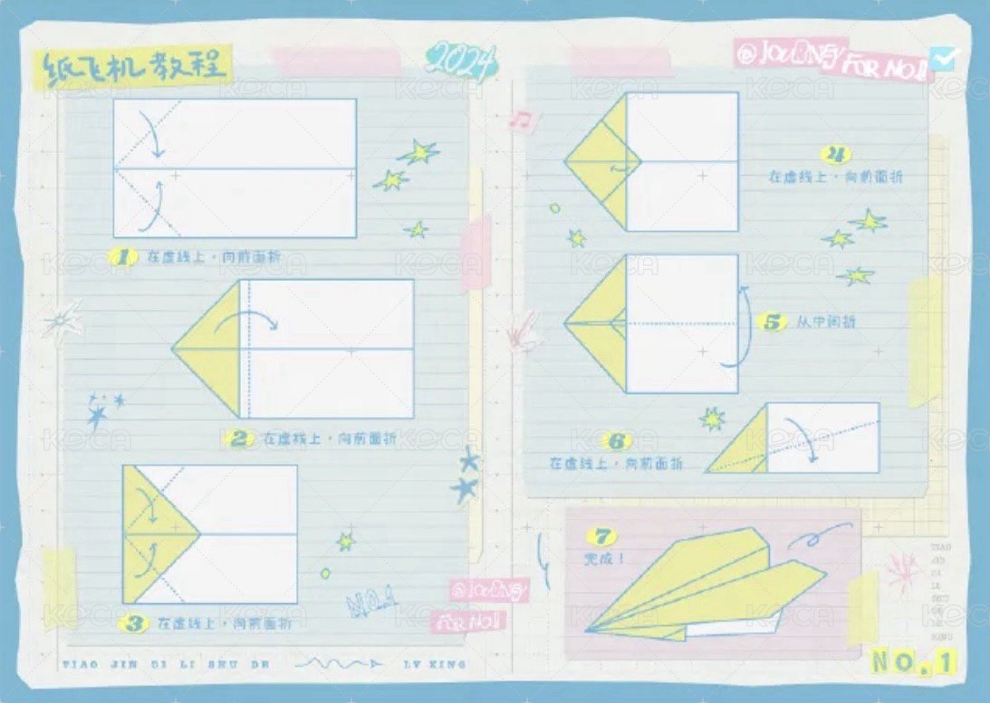 紙飛機 學長學姐旅行記憶信