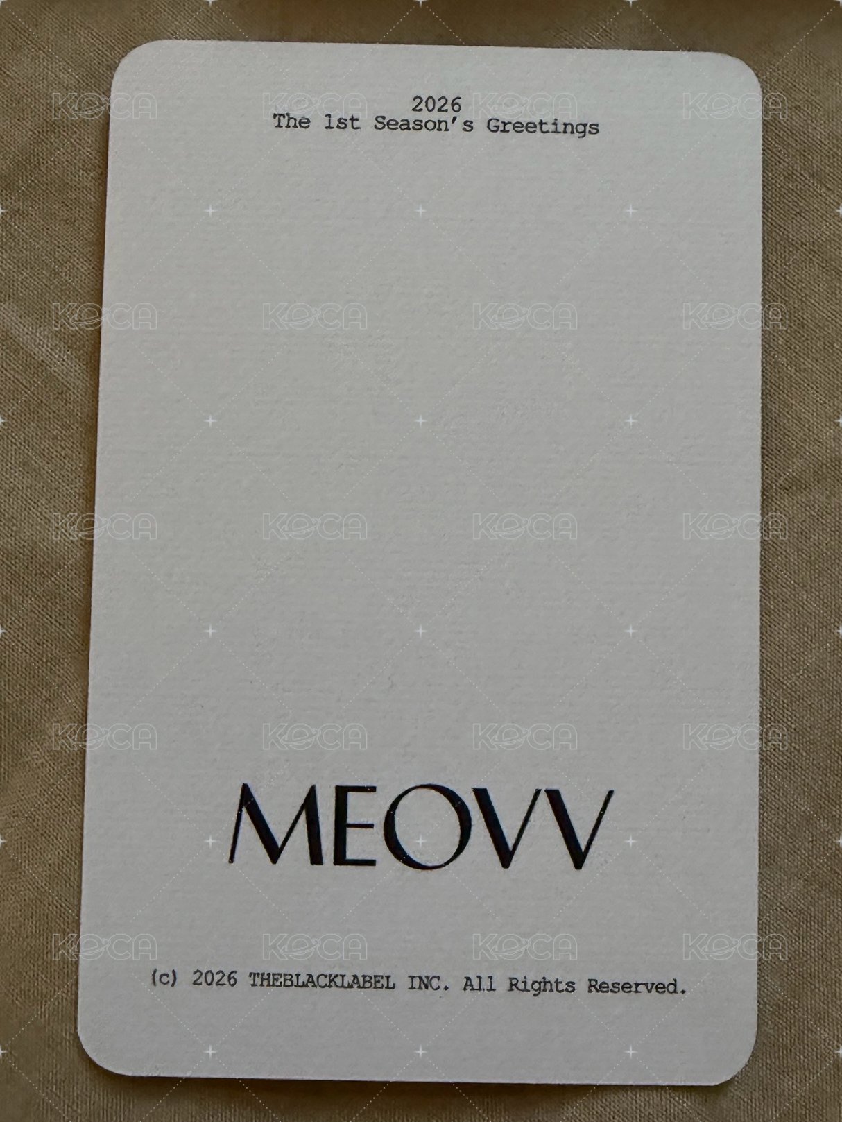 26年曆 日本MD 10000 滿額卡  背面