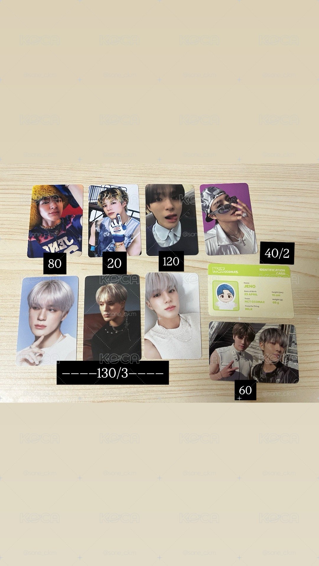 NCT dream 李帝努 jeno 小卡 istj 羅渽民黃仁俊jaemin renjun 
