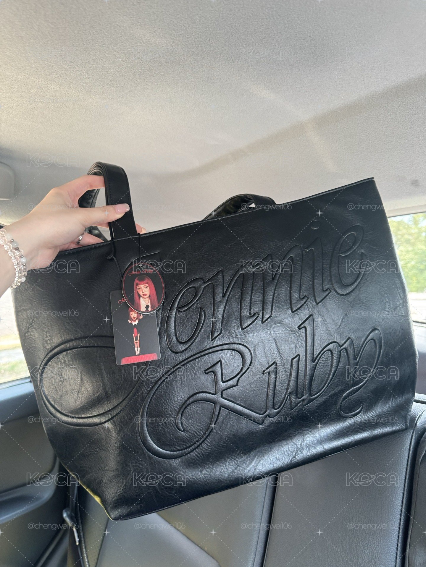 現貨 JENNIE X MINISO 黑色托特包