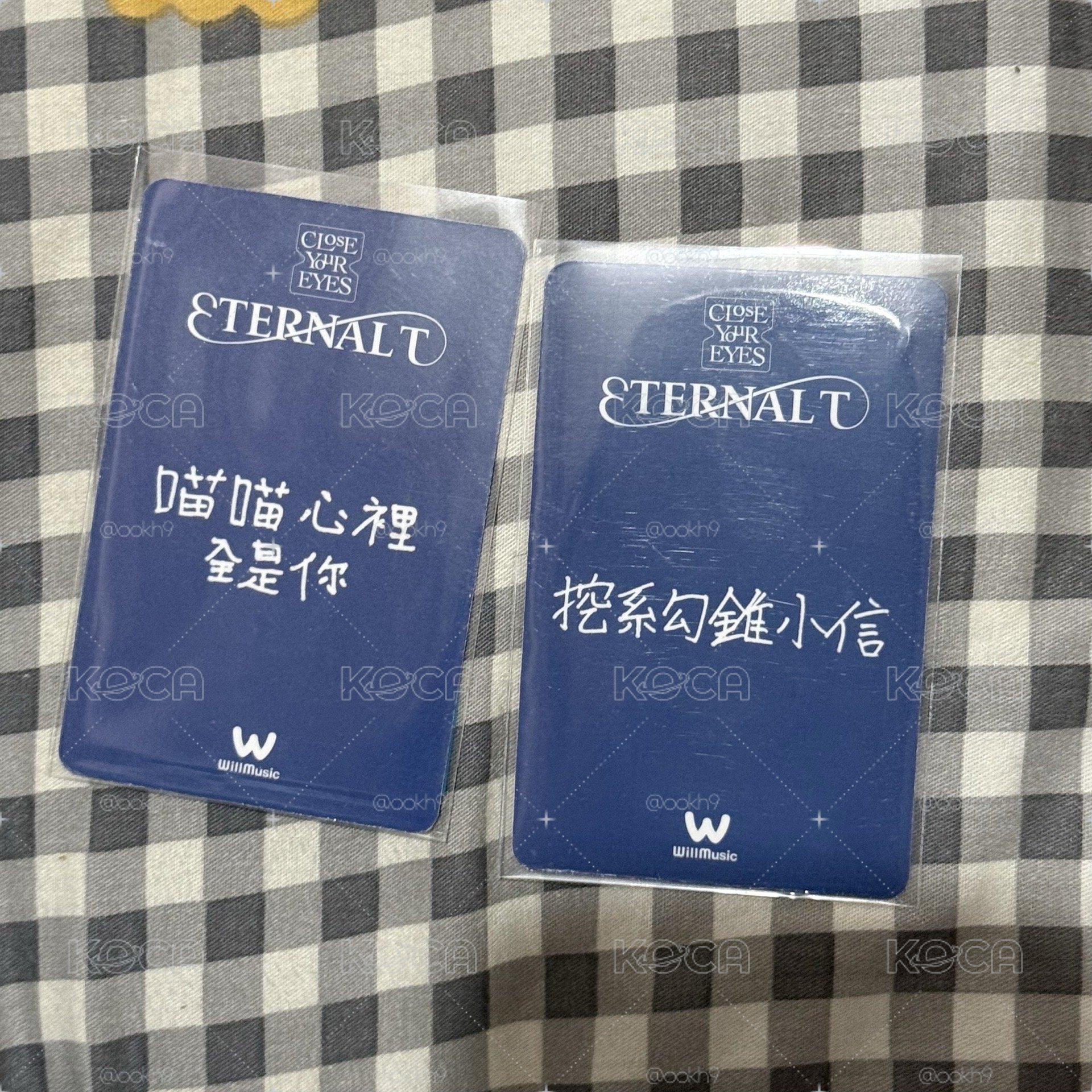 全珉稶&Kenshin 微樂客中文卡背卡🐱🐱