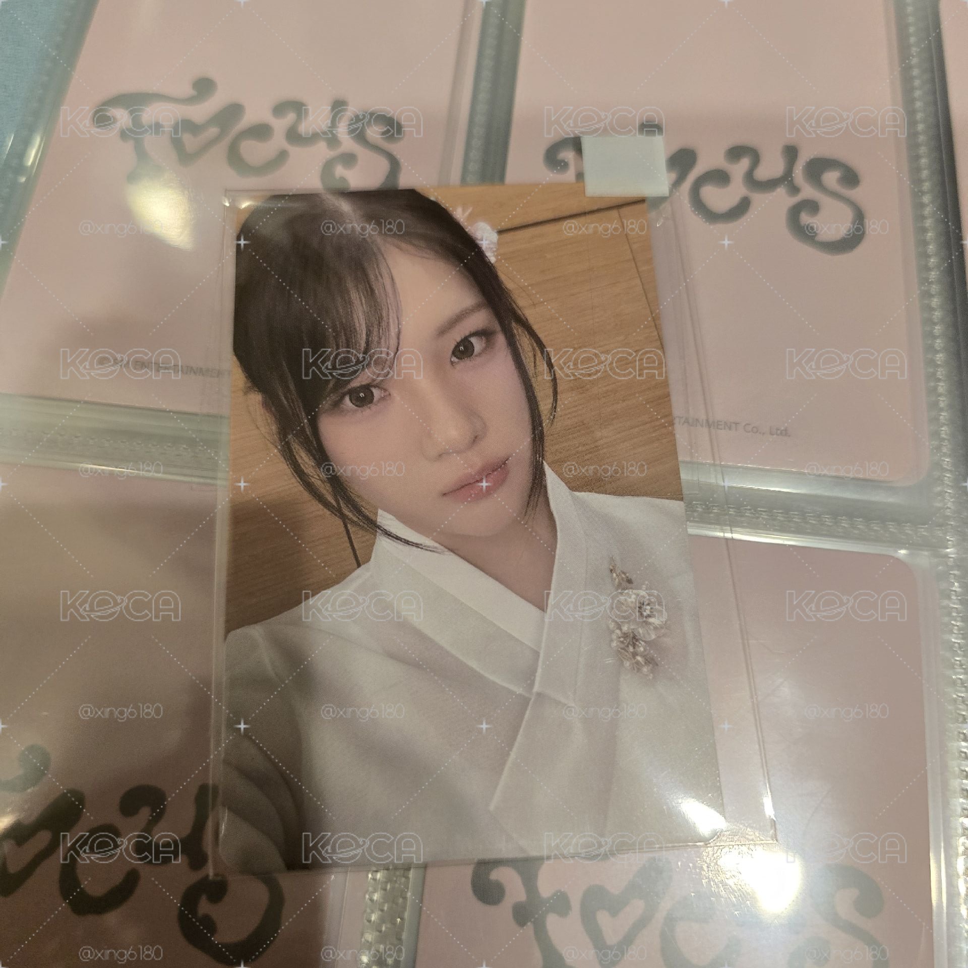 🔴hearts2hearts juun Focus sm 1.0 幸運卡 韓服