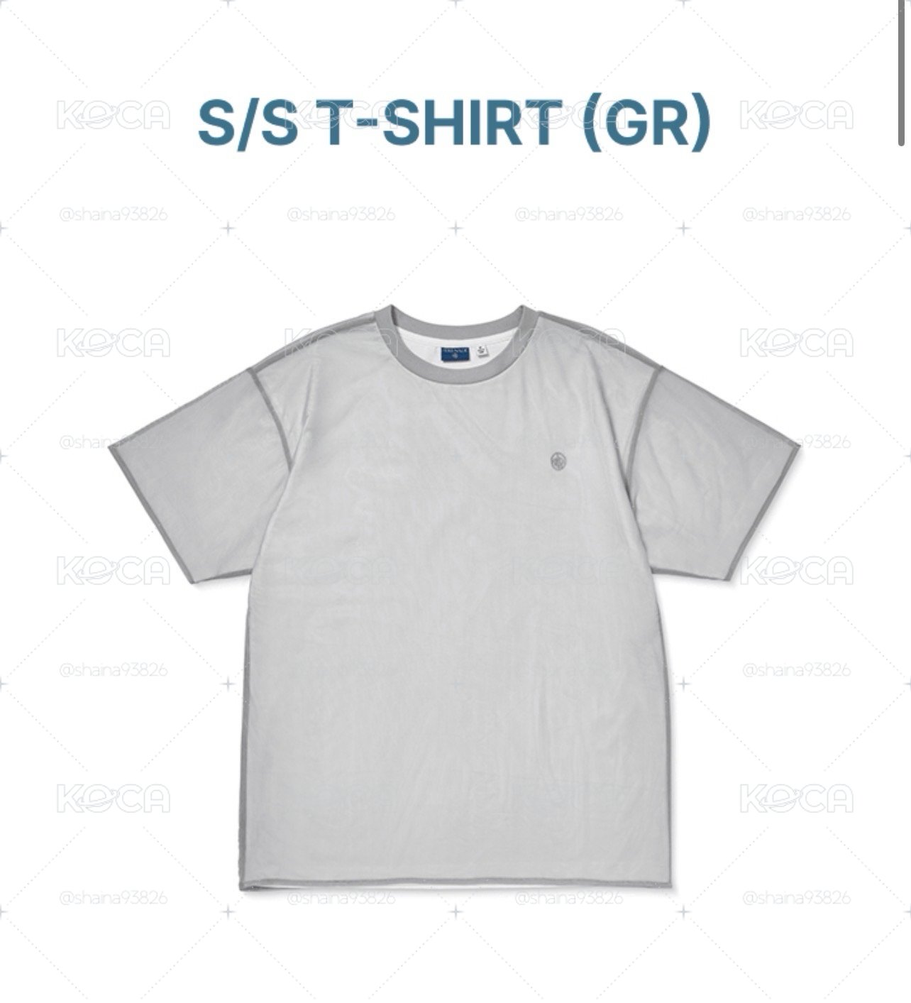 DXS 仁川週邊 灰色 T 一販（確定有貨）