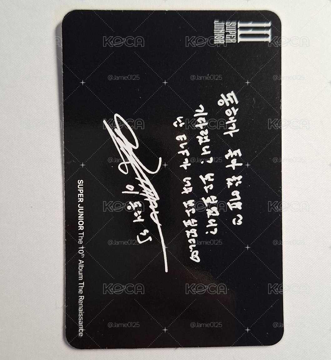 SUPER JUNIOR 10輯小卡