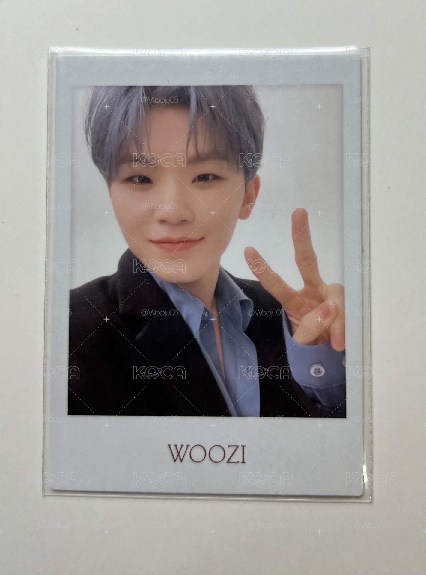 Woozi 日本冬周 自拍卡