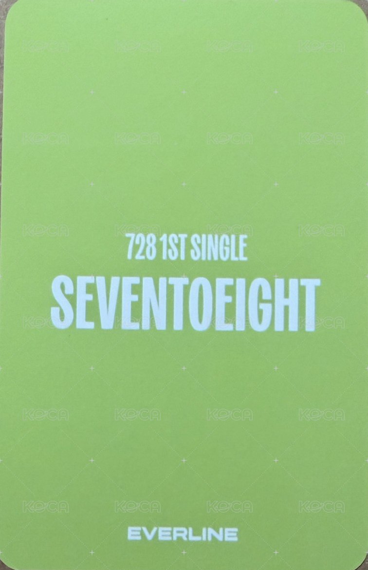 SEVENTOEIGHT 1st single el 視訊2.0 簽售卡 戳臉 背面