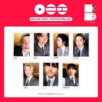 BTS ARIRANG豪華版黑膠小卡DELUXE VINYL PHOTOCARD一套