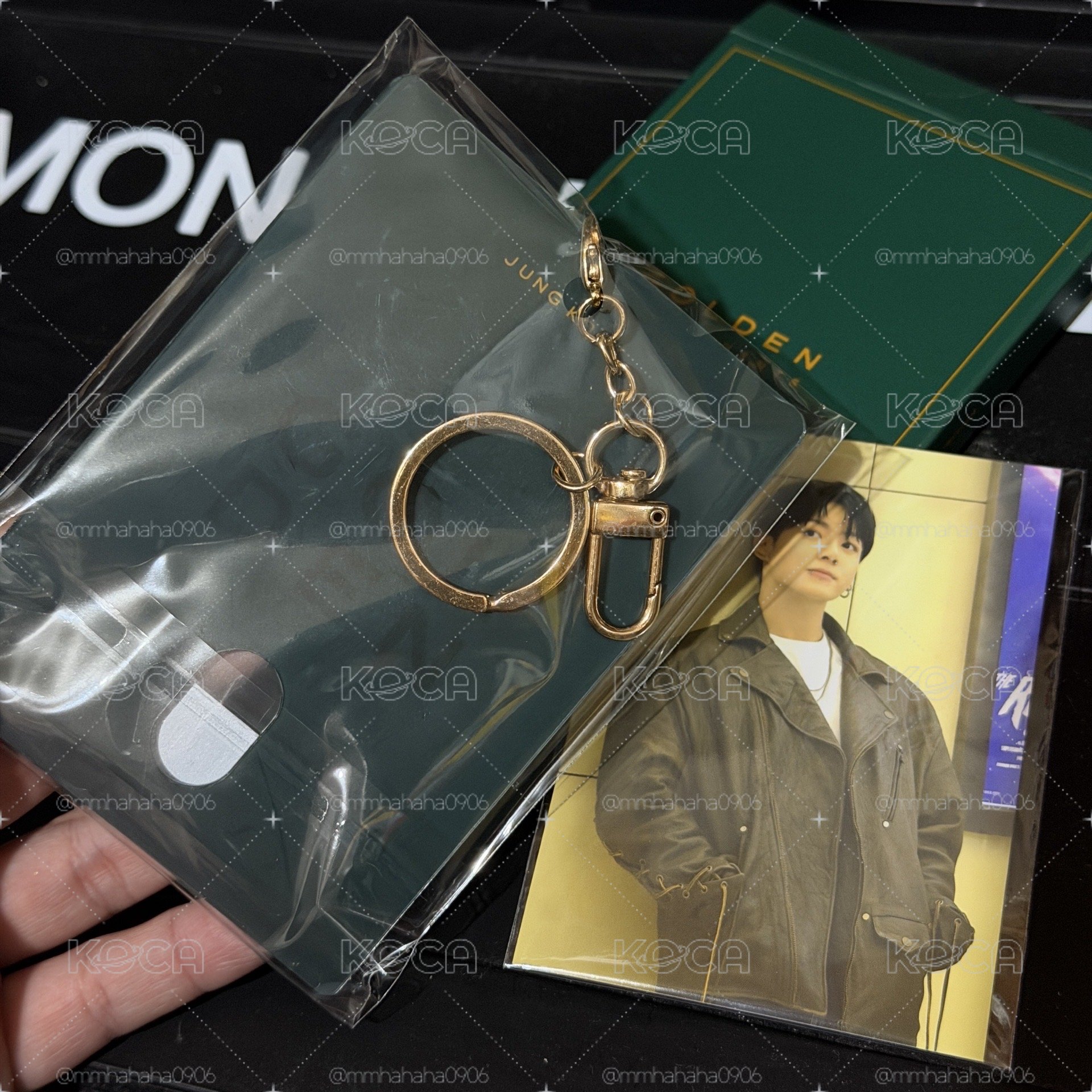 Jungkook 田柾國 GOLDEN展覽限定 卡套鑰匙圈