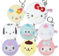 絨毛小圓鏡吊飾