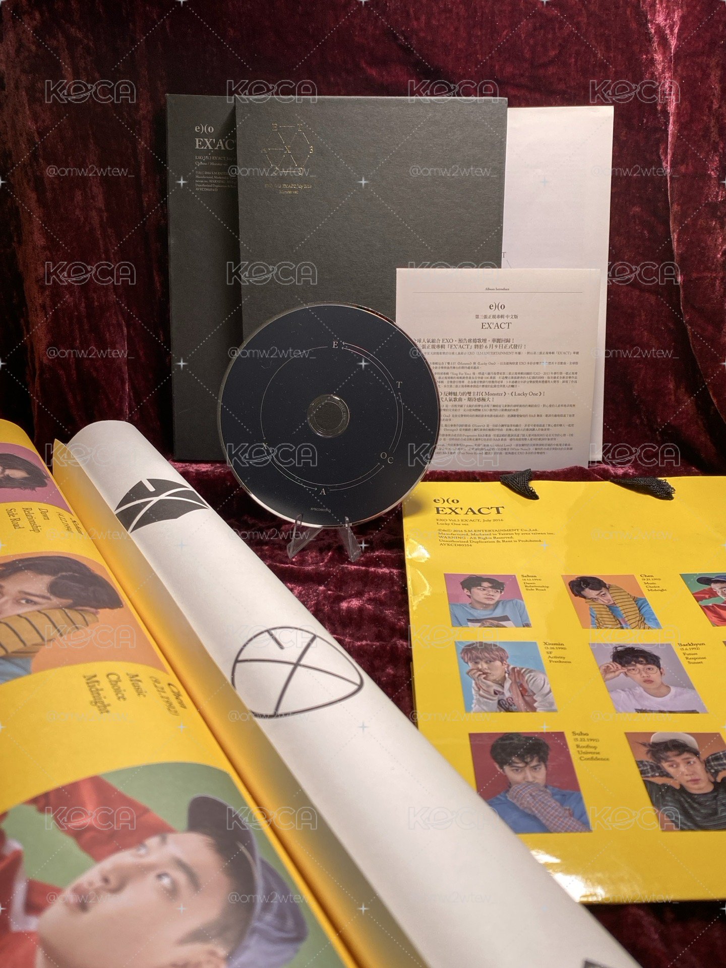  ⎝EXO⎞降價售 🥊3rd Album ‘EX’ACT’ 台壓中文版 近全專 贈海報＆紙袋！