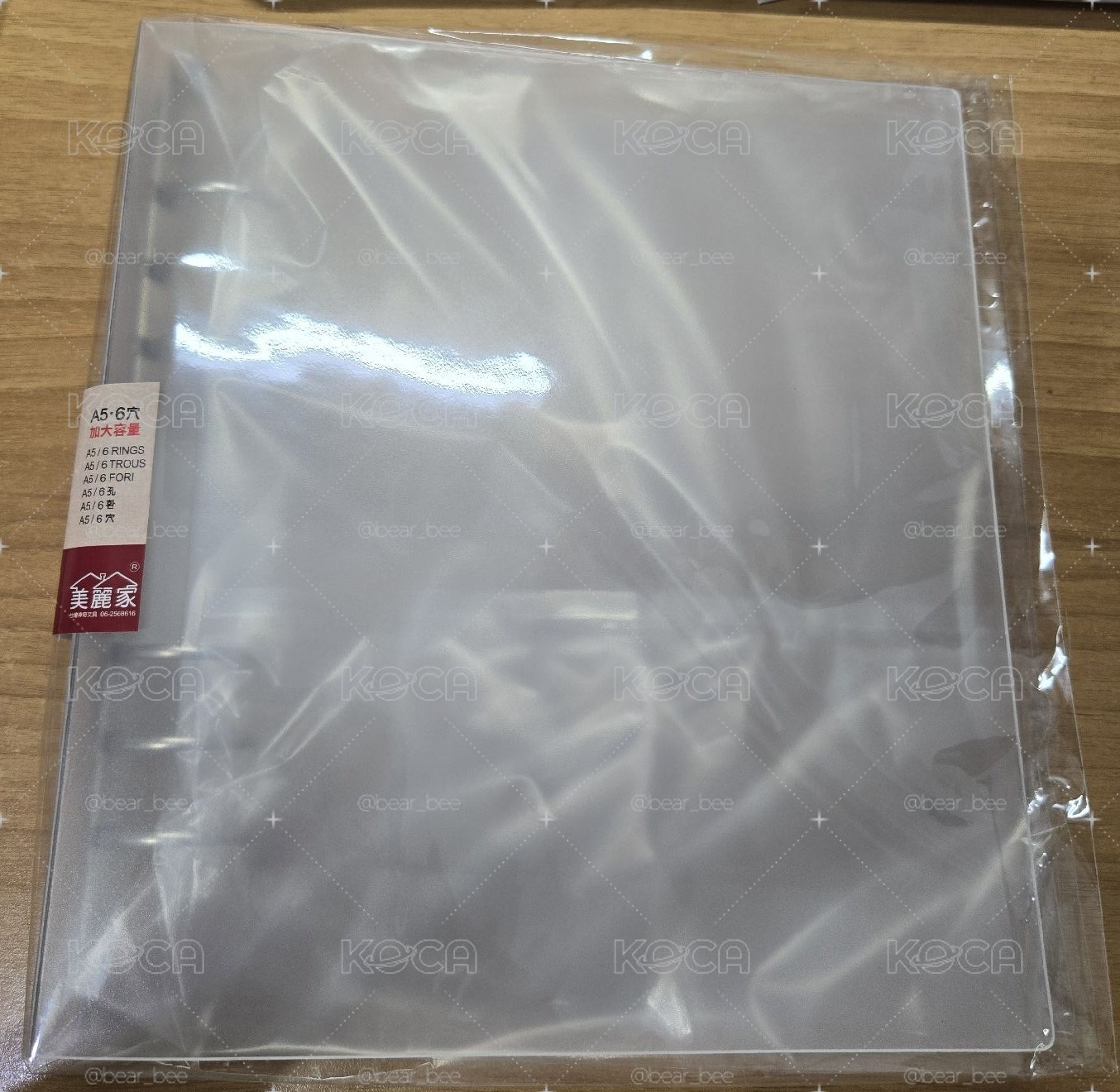 A5透明卡冊（四宮格大小）全新