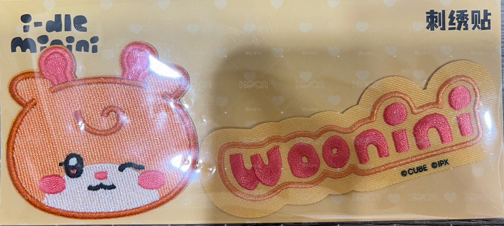 i-dle minini咖啡廳快閃店 刺繡貼