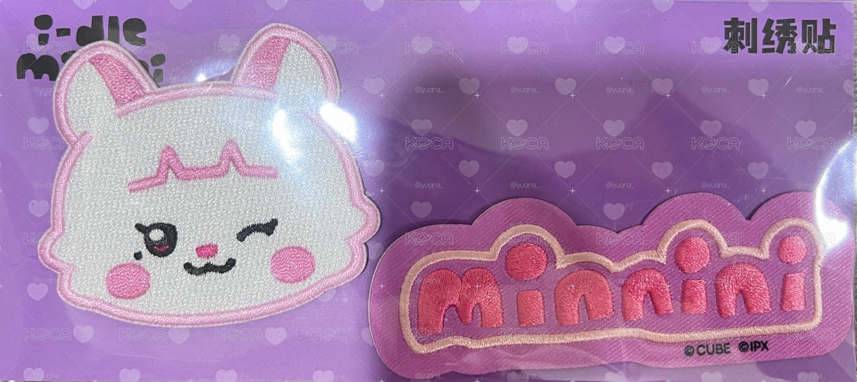 i-dle minini咖啡廳快閃店 刺繡貼