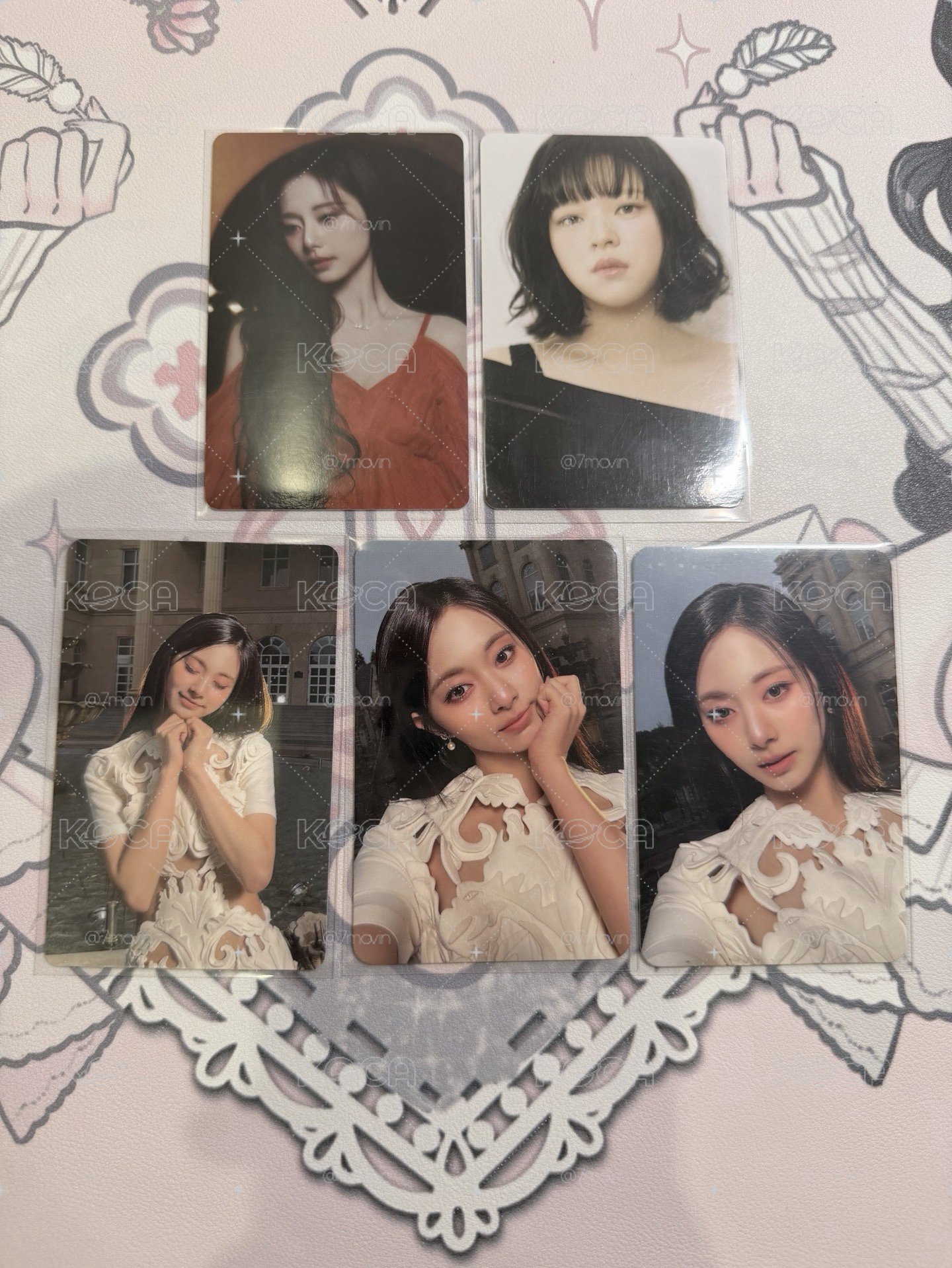 TWICE 周子瑜 定延 五張合售