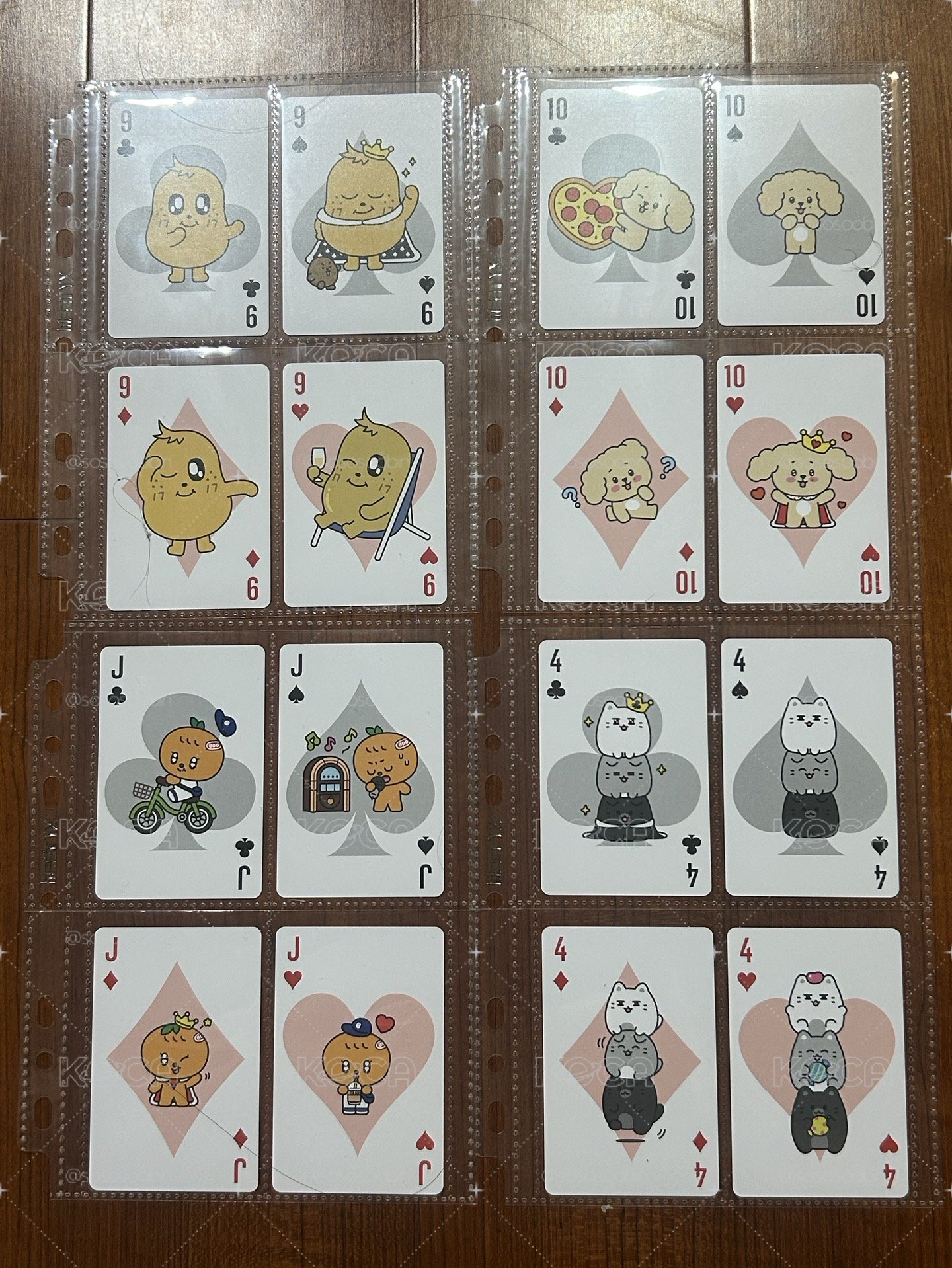 miniteen 撲克牌 俊/奎/碩/寛（可當綁）