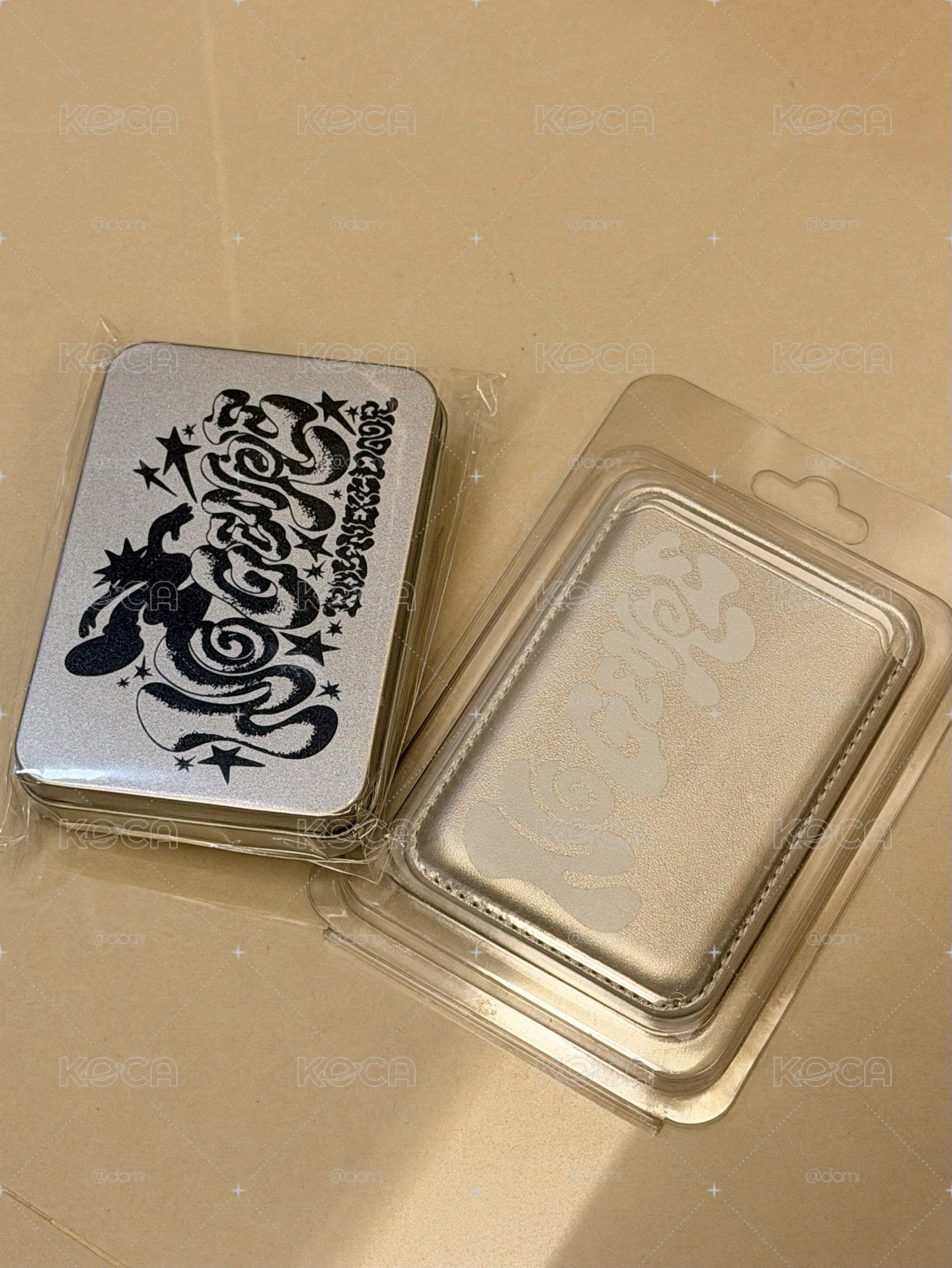 全新 鐵盒+磁吸卡夾