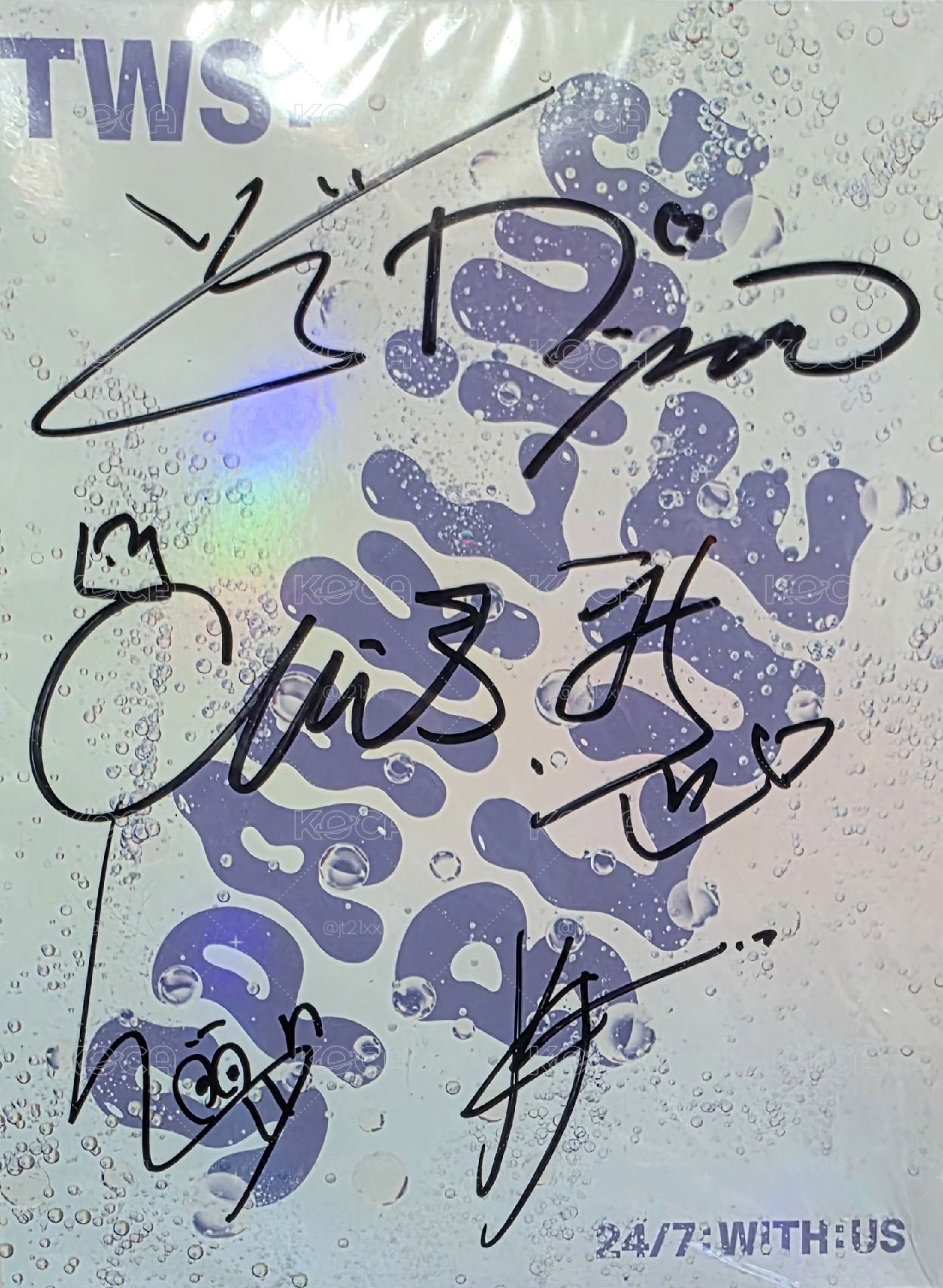【Mwave 簽專】TWS 💽✍️ 簽名全專 Sparkling Blue 親筆簽名 ✍️ 全成員簽名