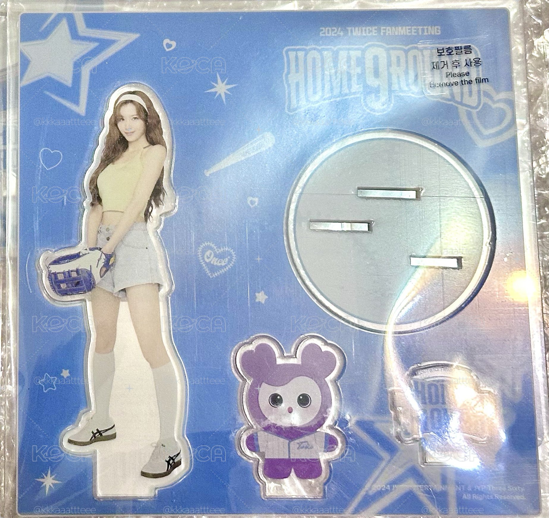 TWICE SANA 9週年FM 棒球立牌（含小卡）